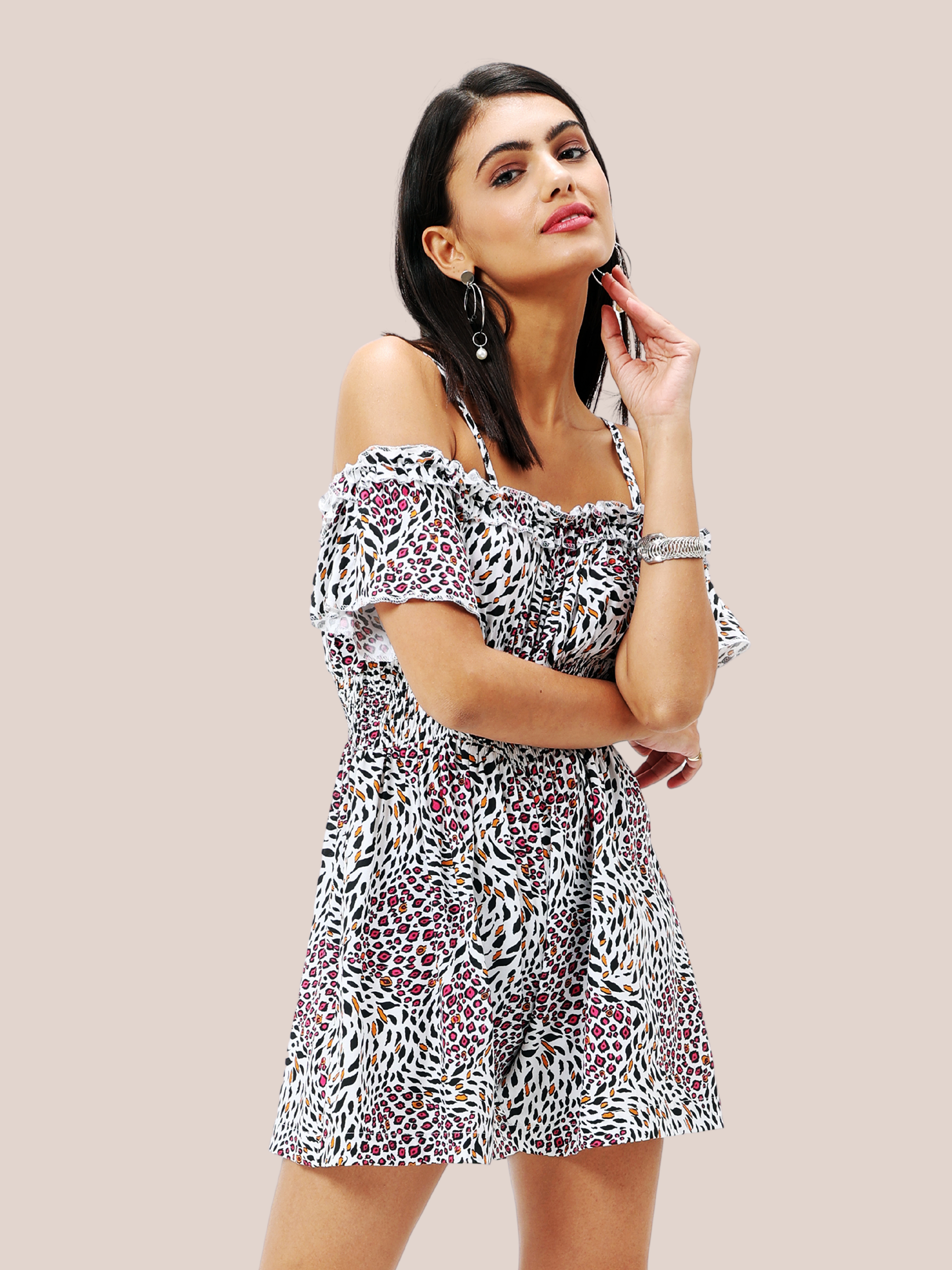 Fashionista - Radhella Women's Elegant Printed Playsuit